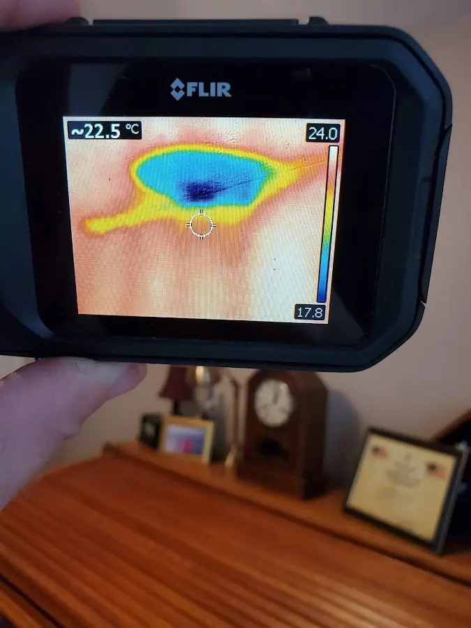 Thermal imaging inspection for water damage in Hesperia